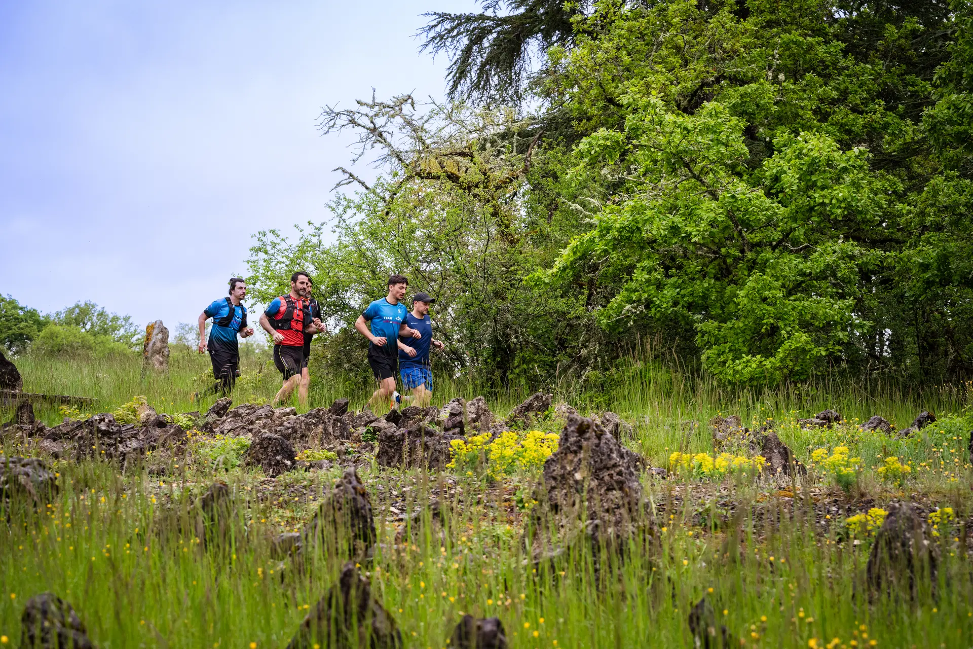 Trail champ de pierres dressées - Marminiac