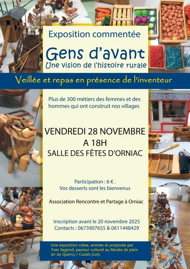 28 nov - Expo commentée Gens d'Avant Yves SEGOND - Orniac