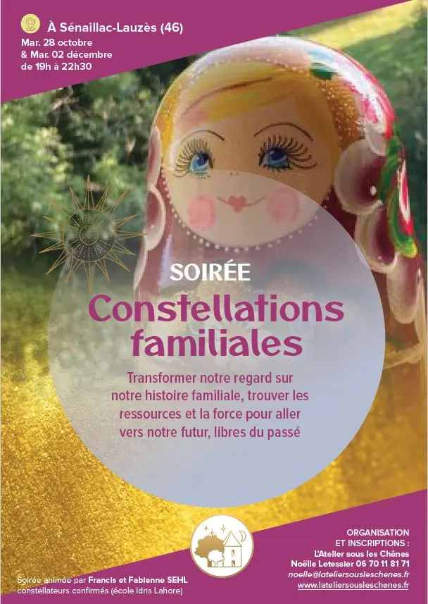 28 oct & 2 dec - constellations familiales Atelier sous les chênes 1