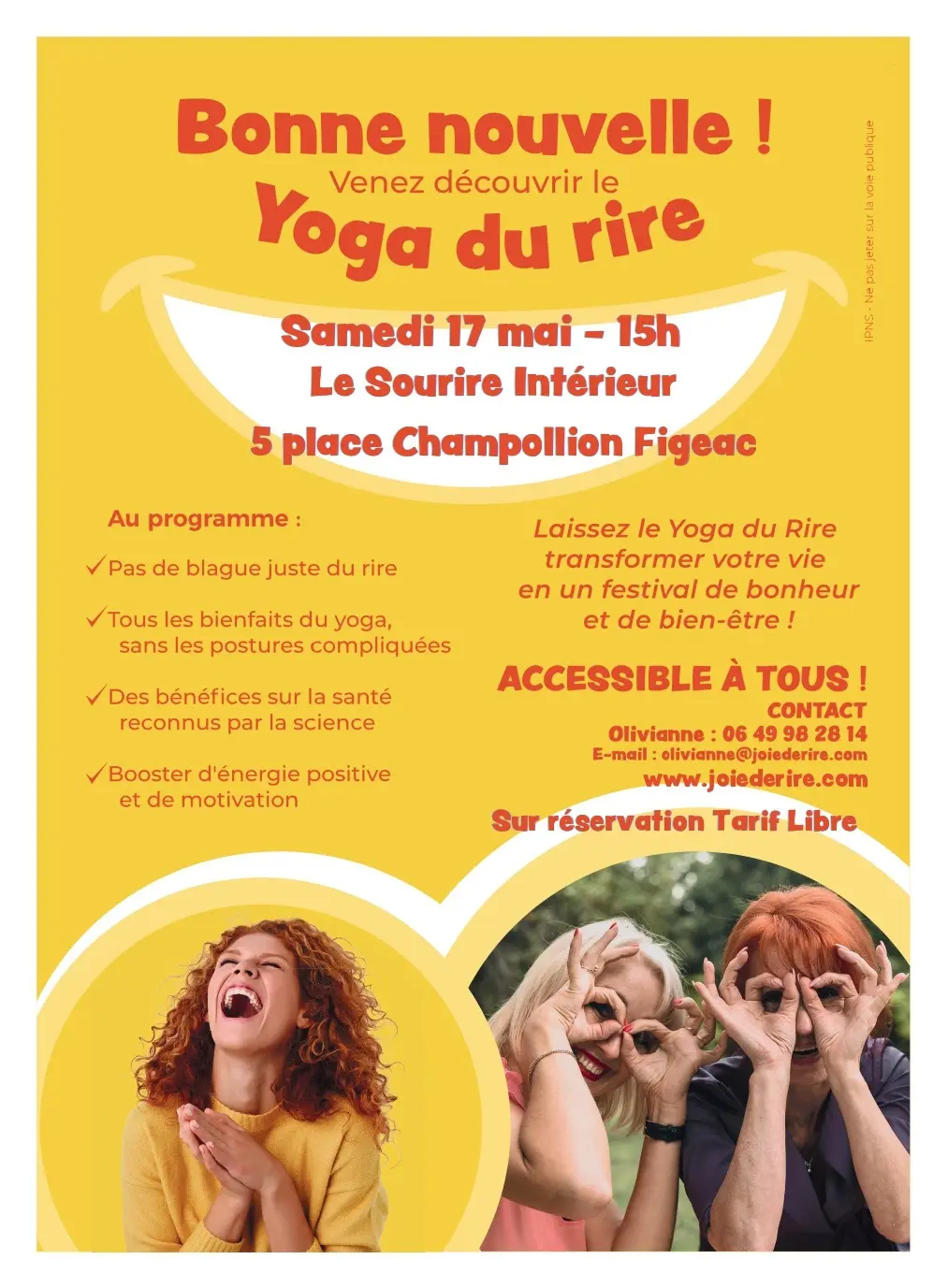 yoga rire