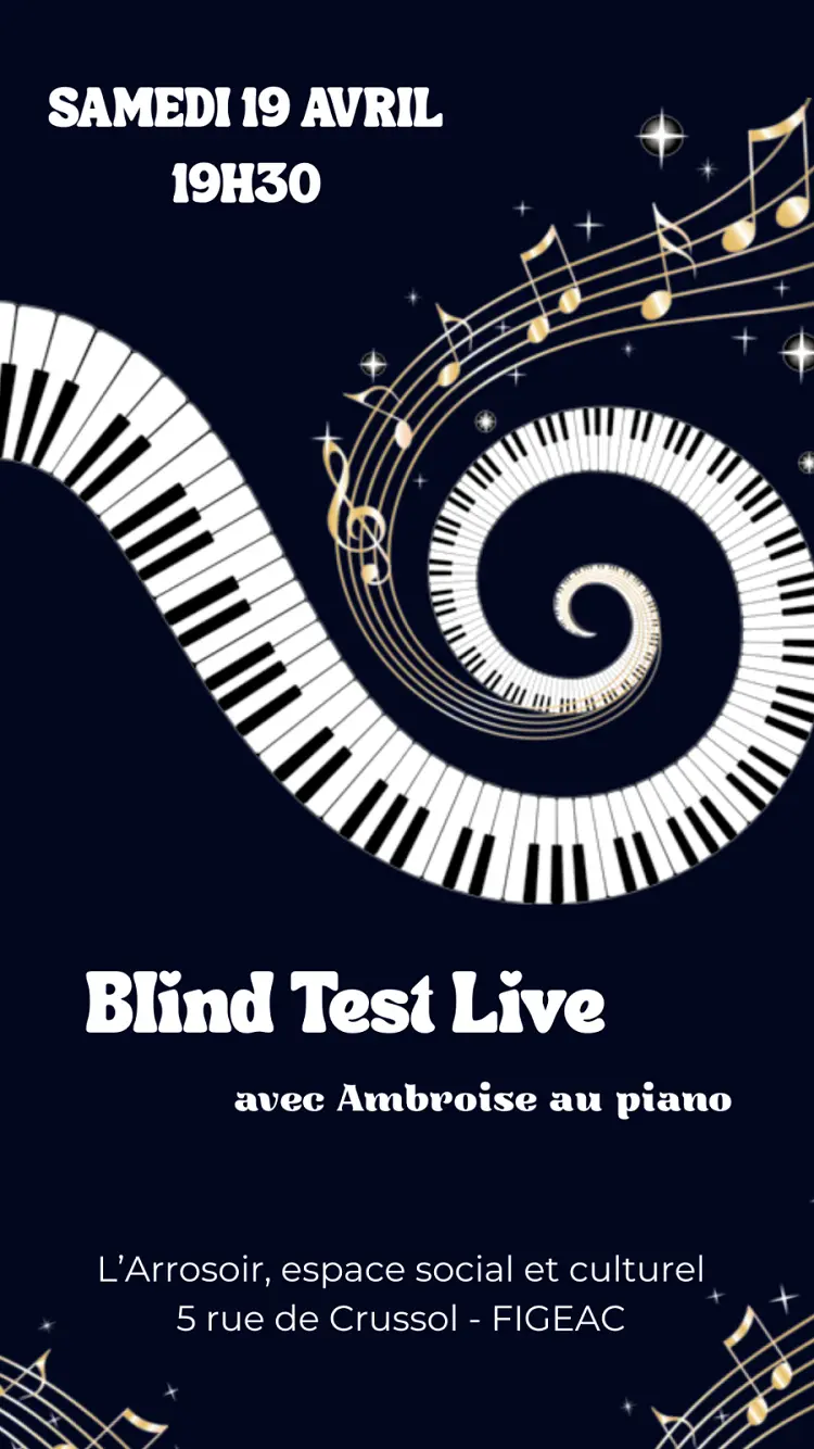 Blind Test Live-piano à l'Arrosoir Figeac