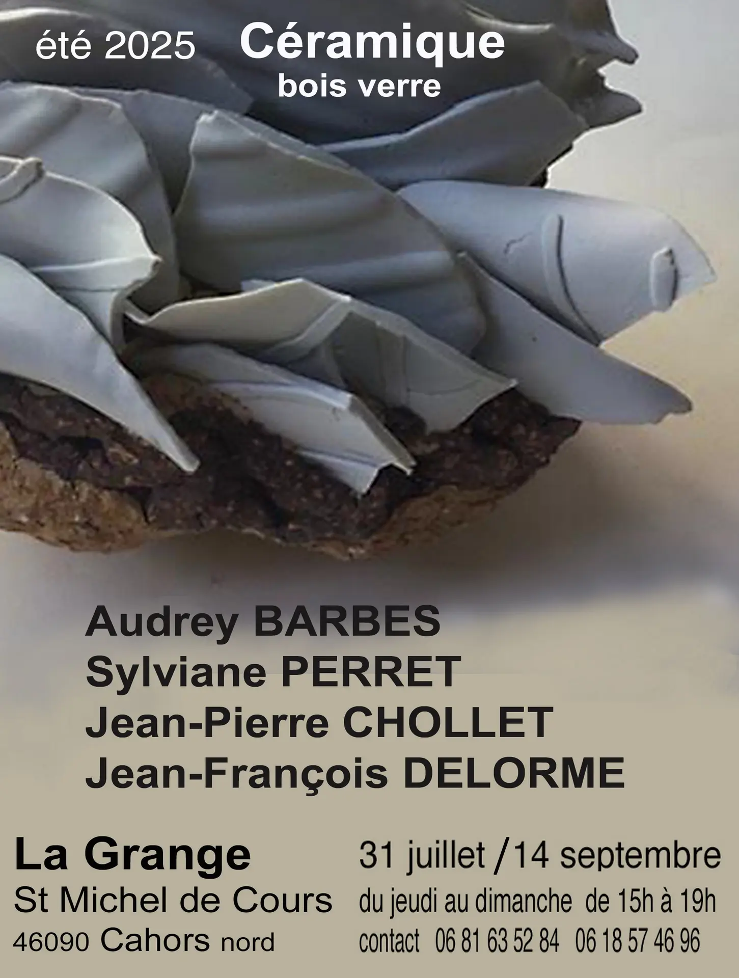 AFFICHE 45X32 EXPO CERAMIQUE