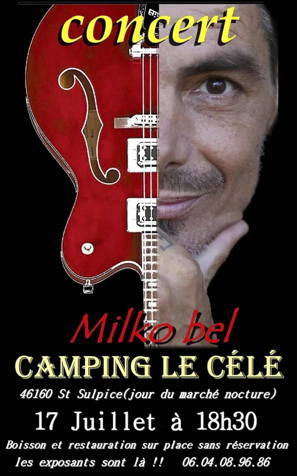 AFFICHE CONCERT MILKO BEL OK