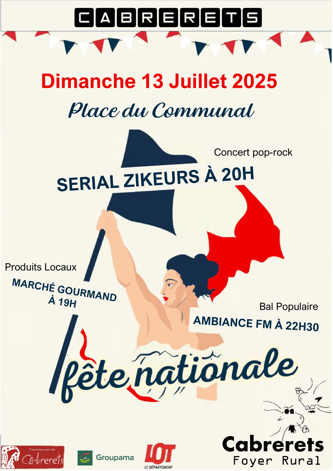 AFFICHE FACEBOOK 14 JUILLET 2025