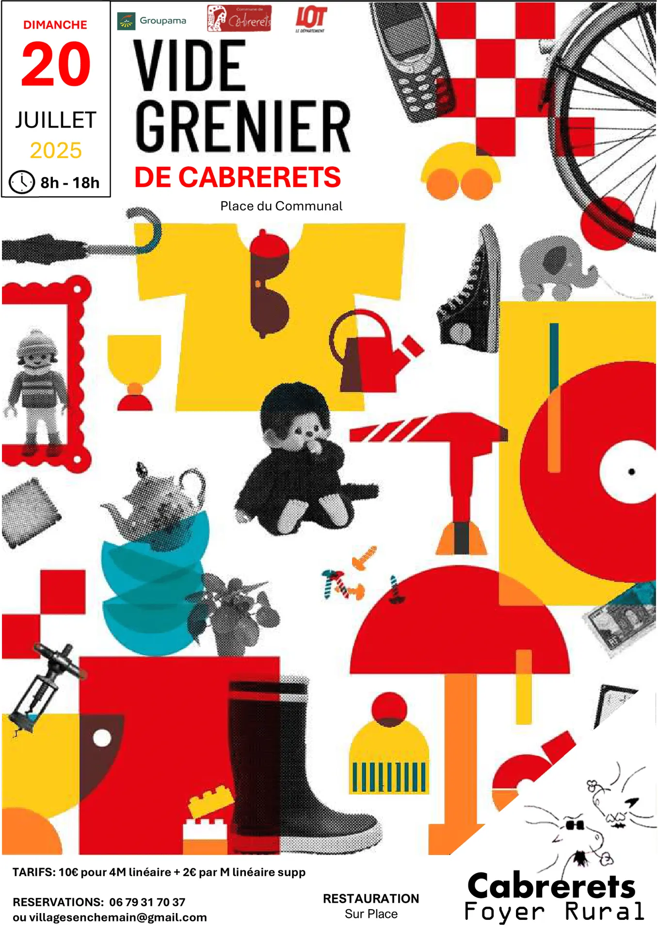 AFFICHE FACEBOOK VIDE GRENIER 2025