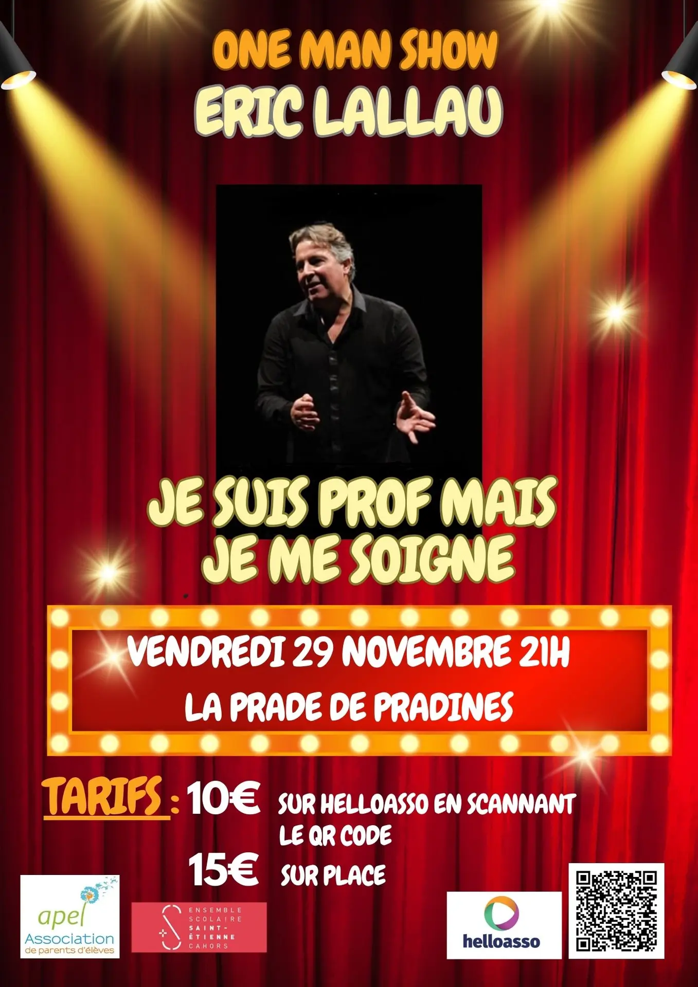 Red And Gold Light Elegant Talent Show Flyer - 1