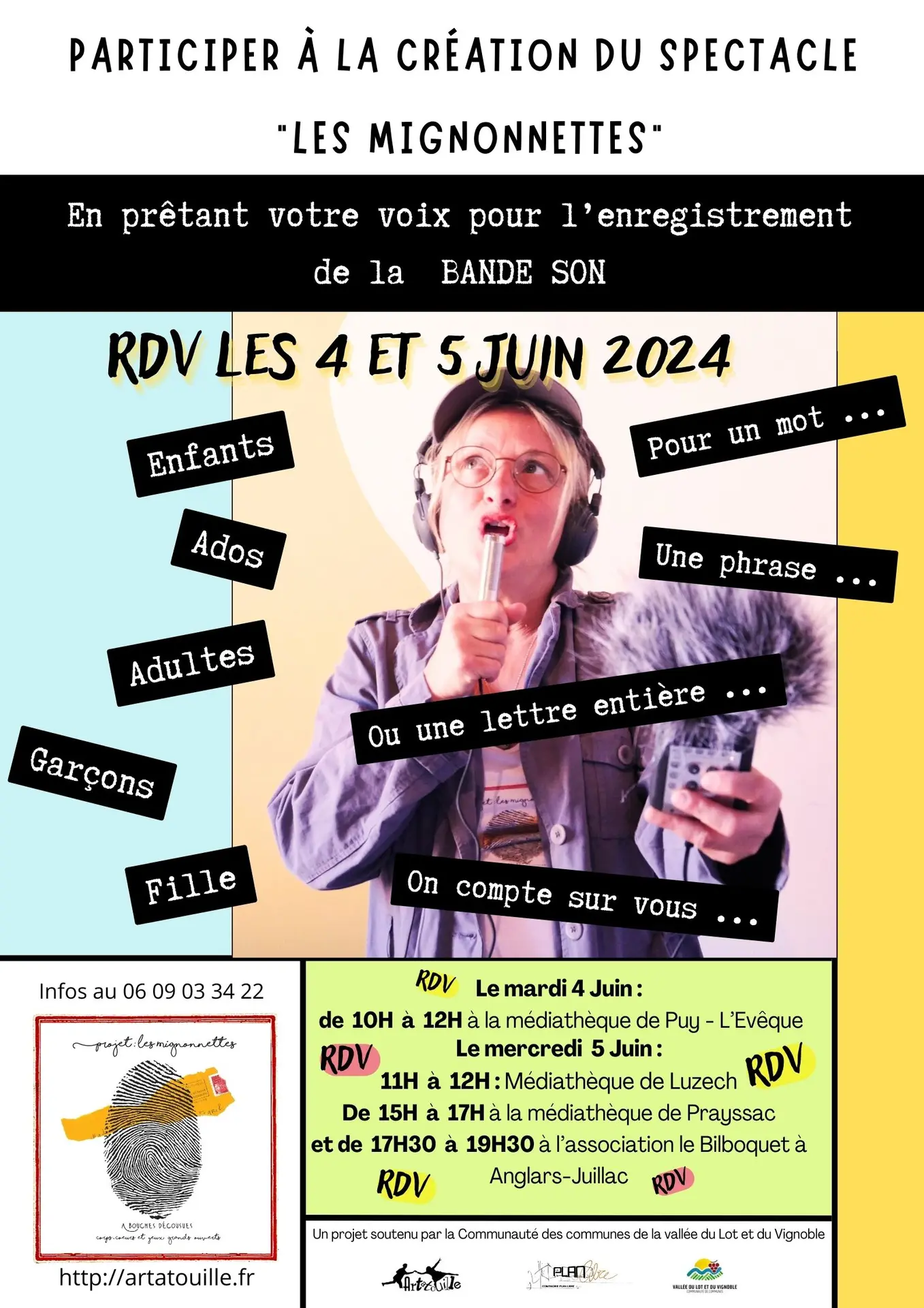 Affiche Enregostrement bande son vallée du Lot - 1