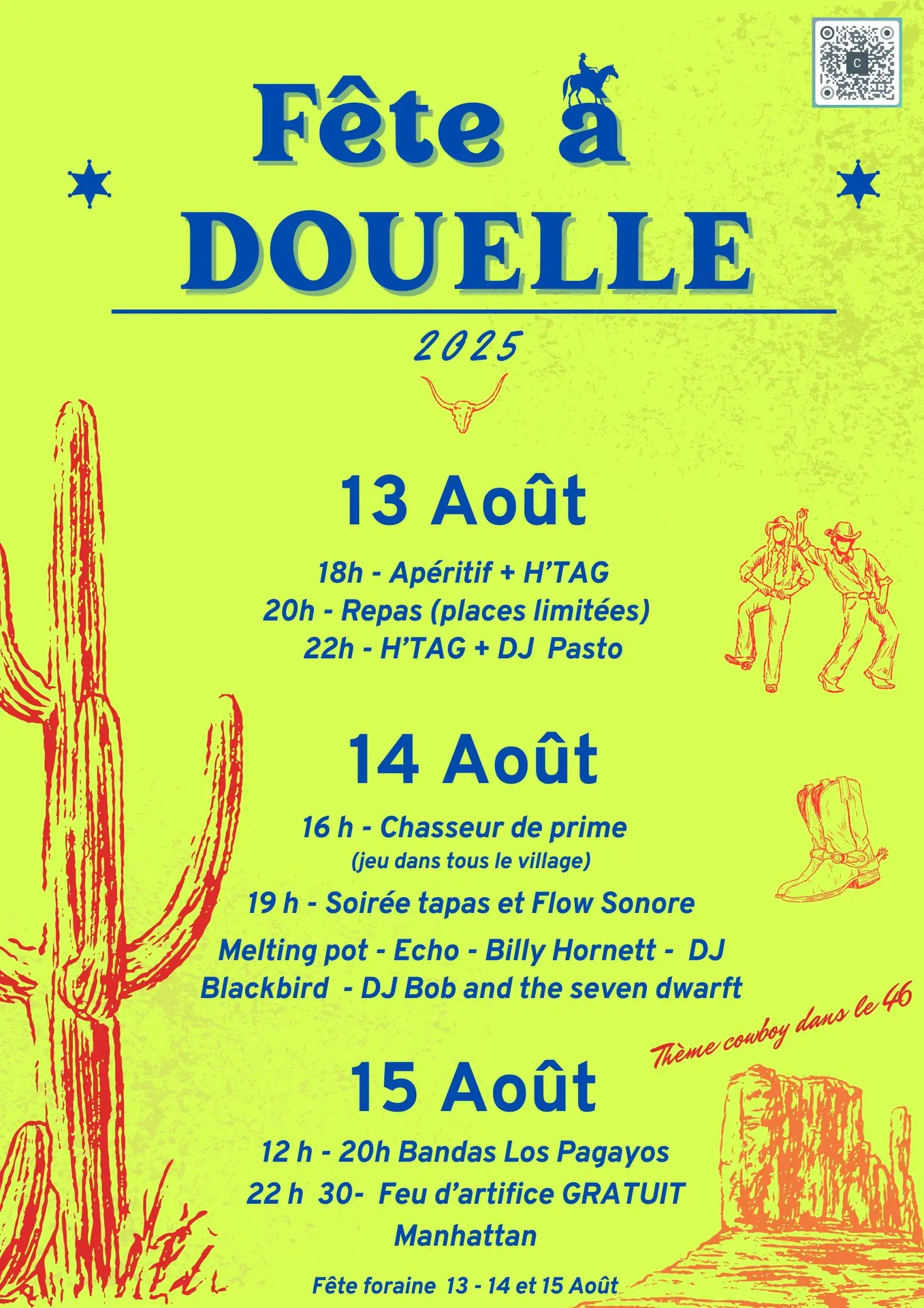 Affiche Fête à Douelle 2025 - 22