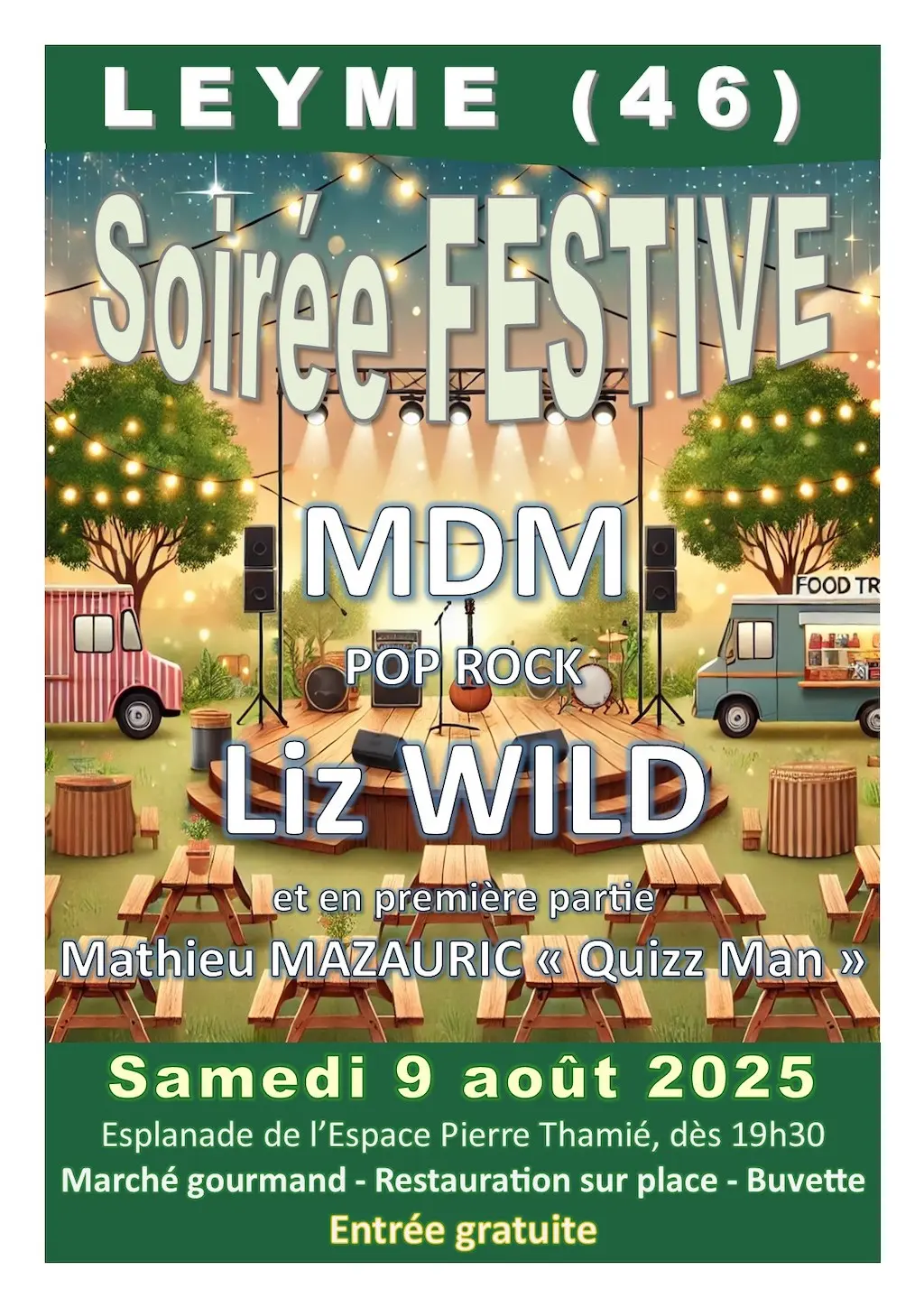 Affiche Soirée Festive