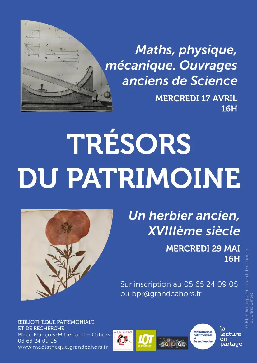Affiche Trésors du patrimoine 2024 - sciences