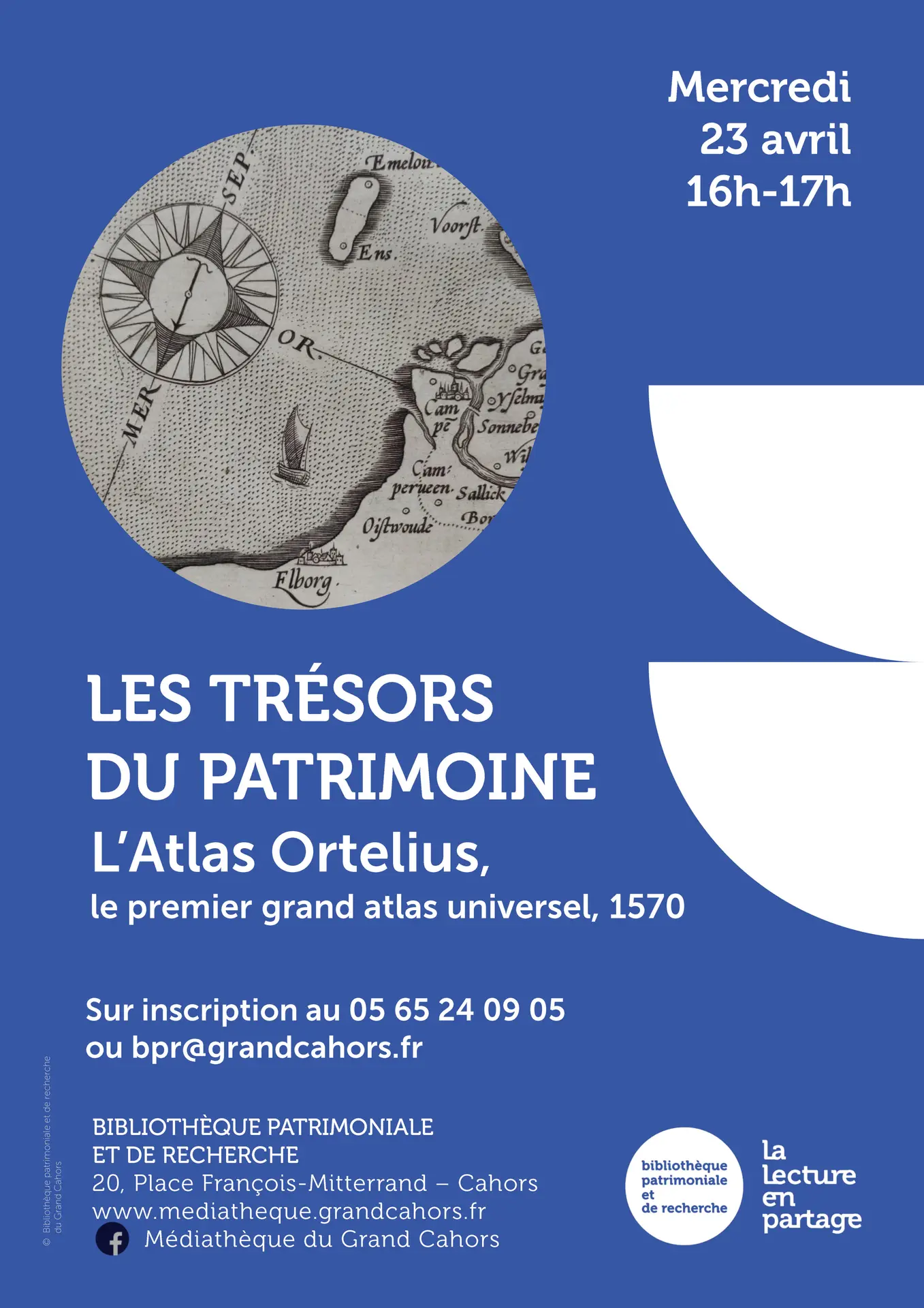 Affiche Trésors pat Ortelius avril25