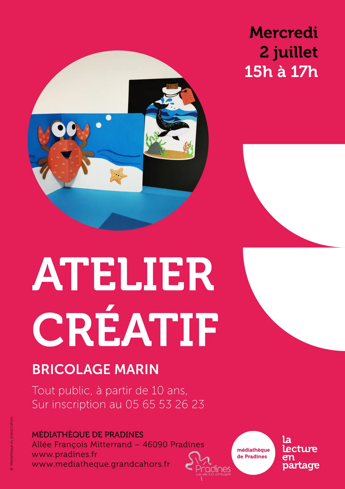Affiche atelier bricolage marin 25