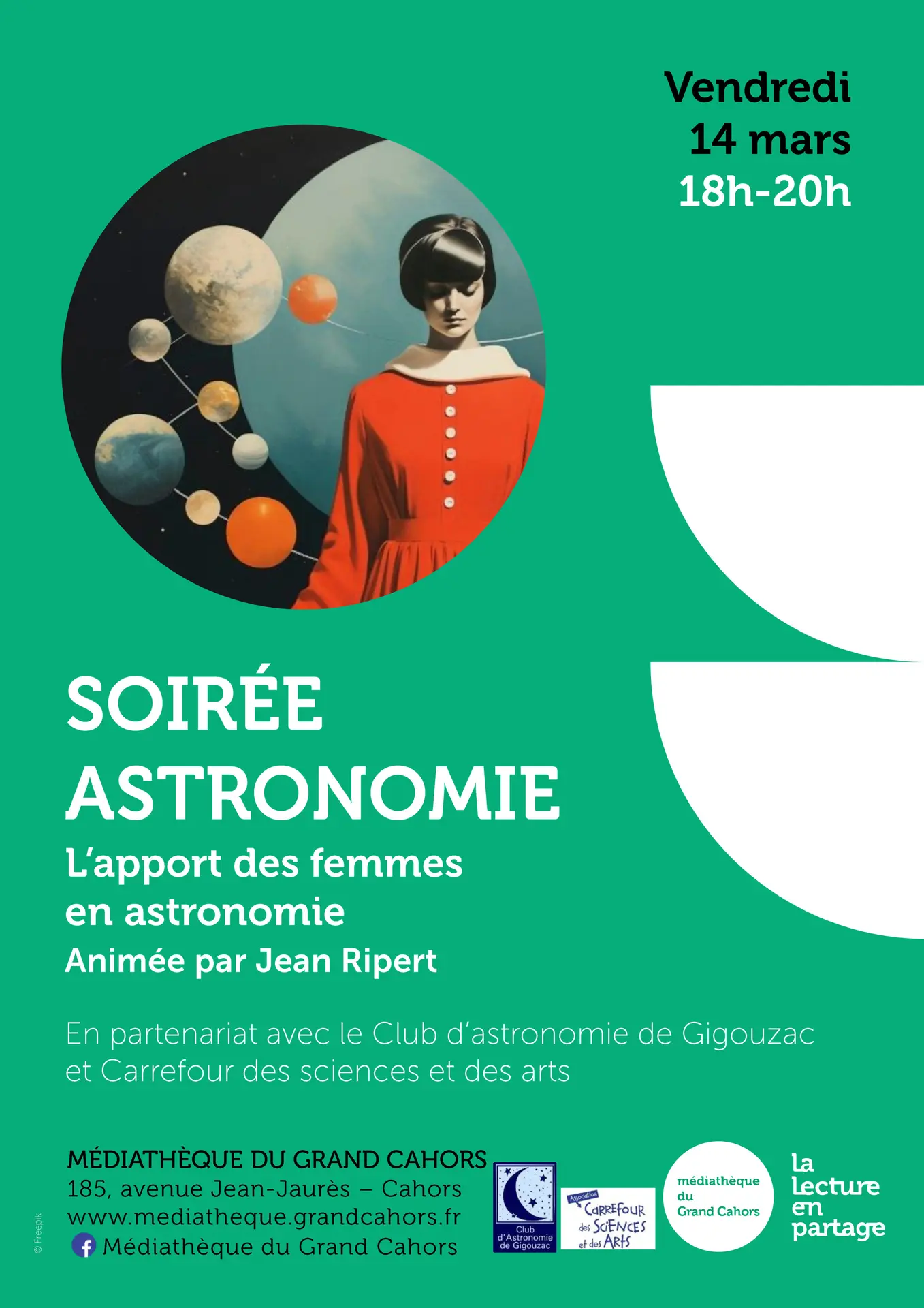 Affiche astronomie Femmes et astro mars25