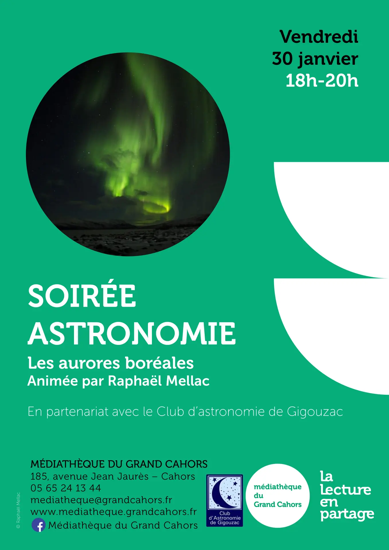 Affiche astronomie aurores boreales GC