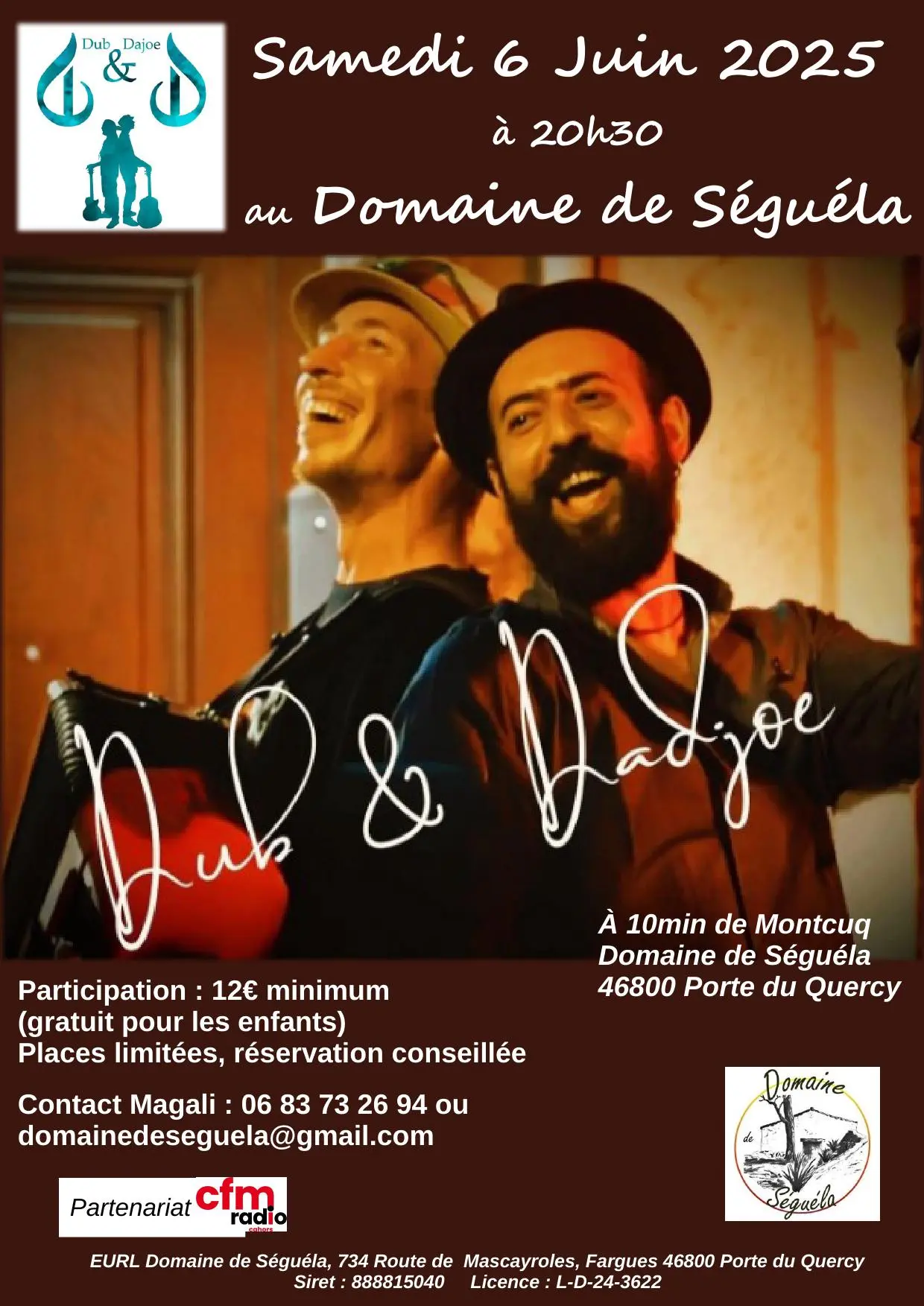 Affiche concert Dub&Dajoe