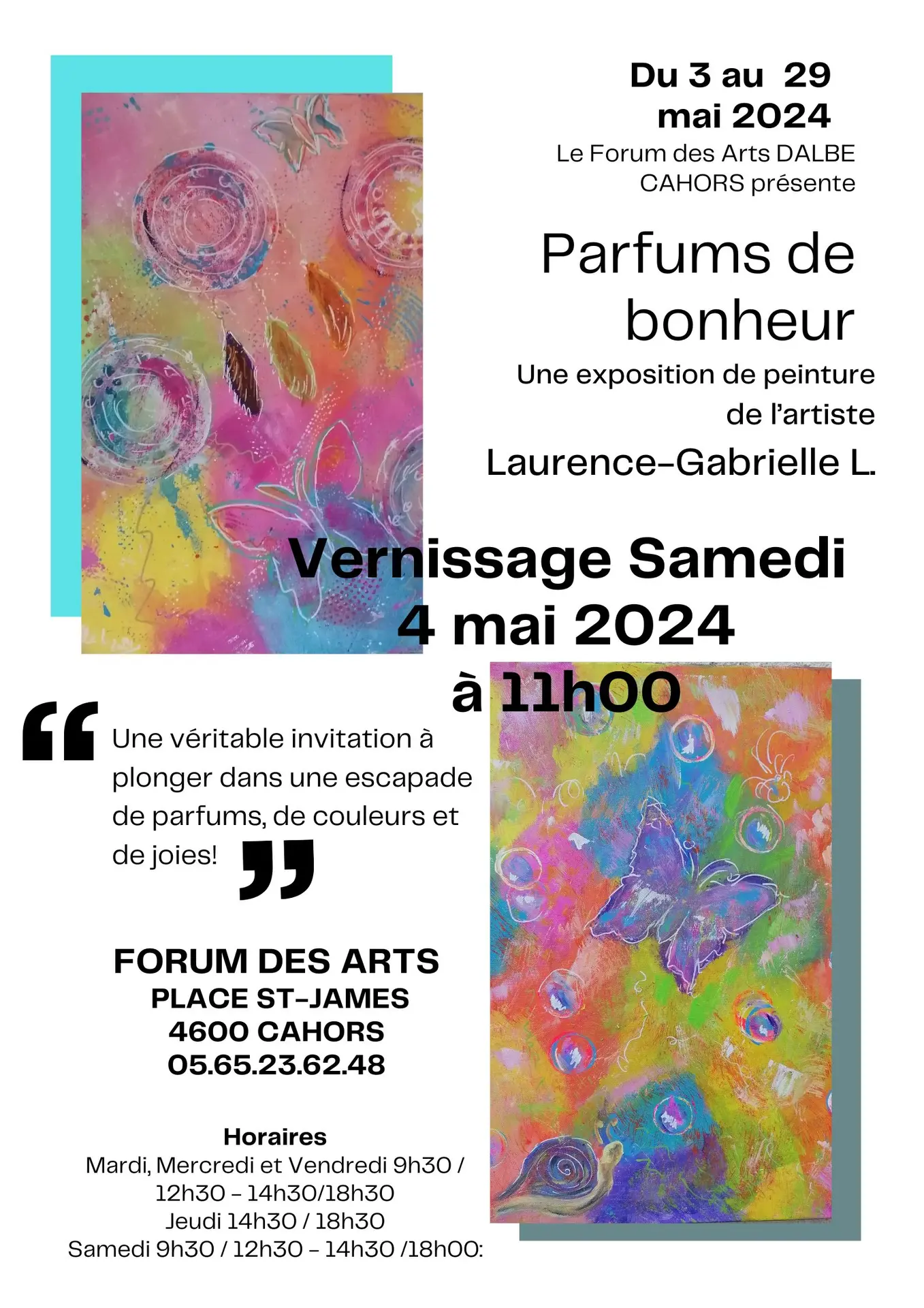 Affiche événement exposition photo moderne coloré - 1