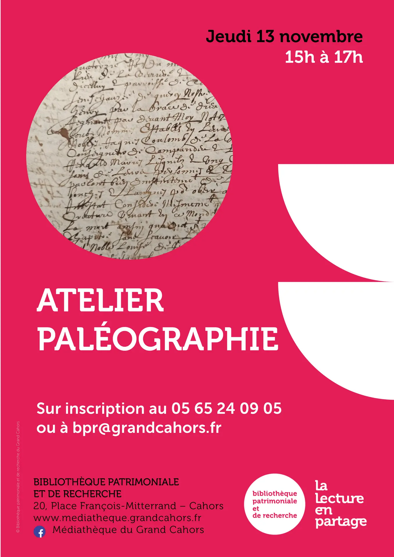 Affiche paleographie - nov25