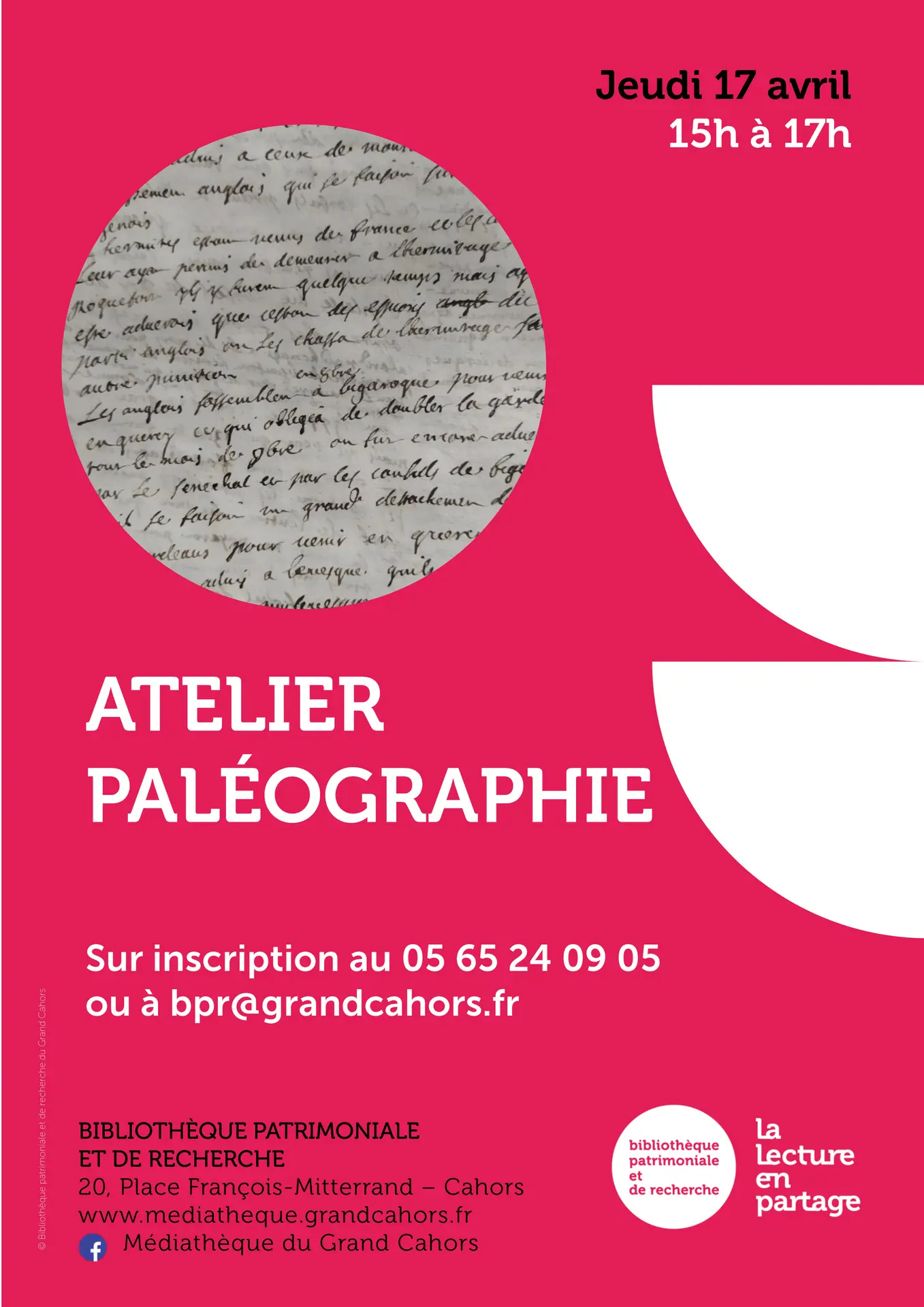 Affiche paleographie - avril25