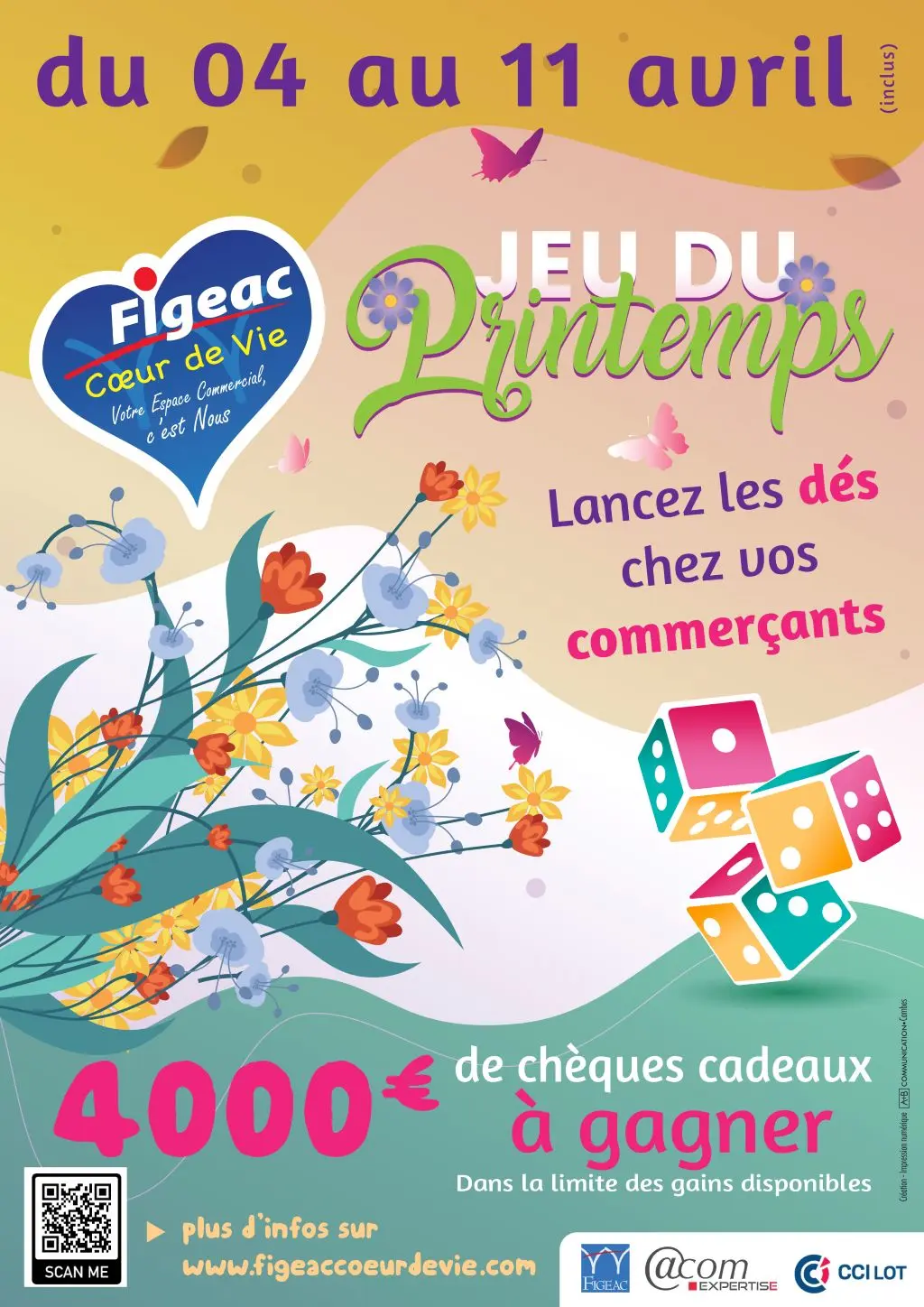 Affiche printemps 2026 Figeac coeur de vie