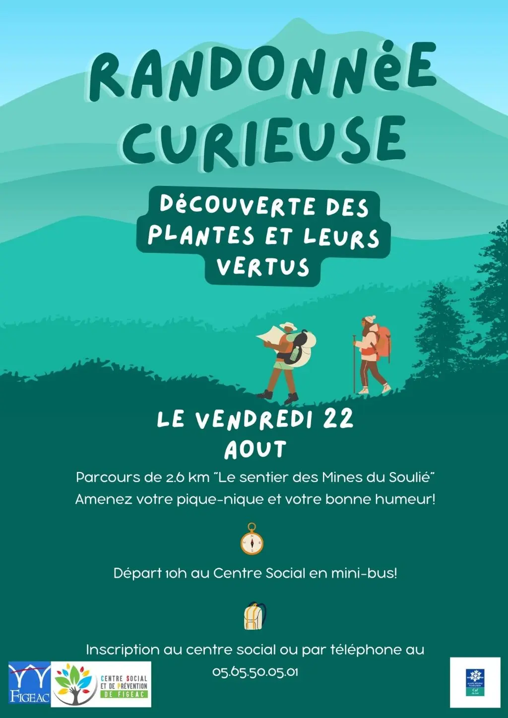 Affiche randonnée curieuse Mine du Soulié