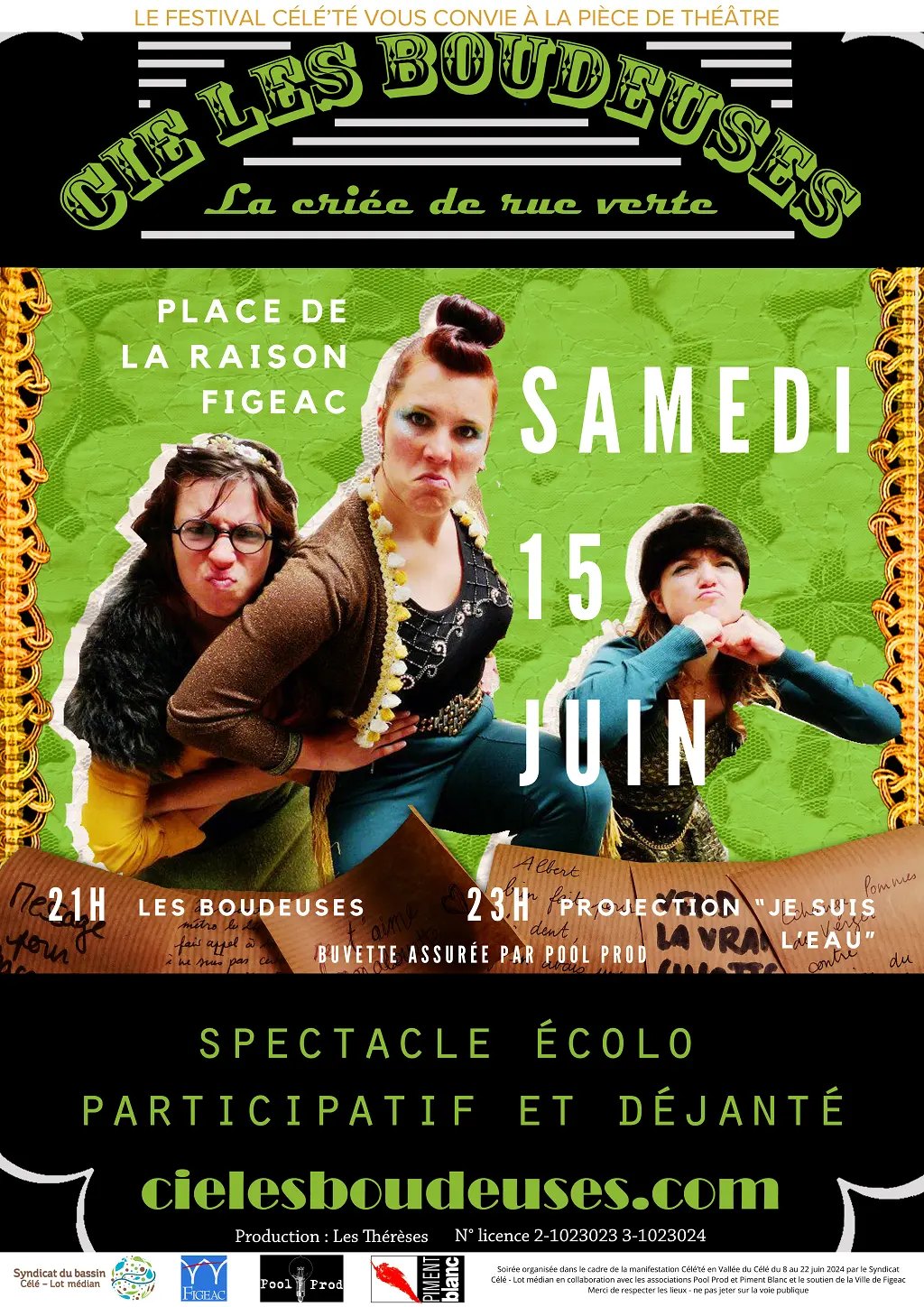 soirée théâtrale, les boudeuses 