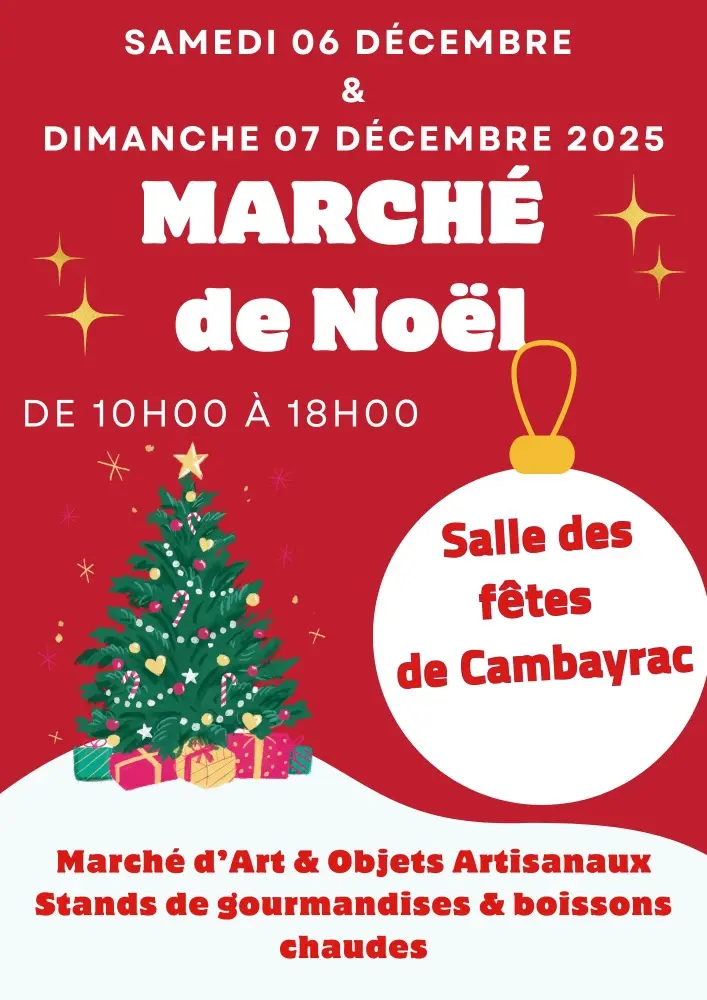 Affiche soirée de Noël rouge et blanc(2)