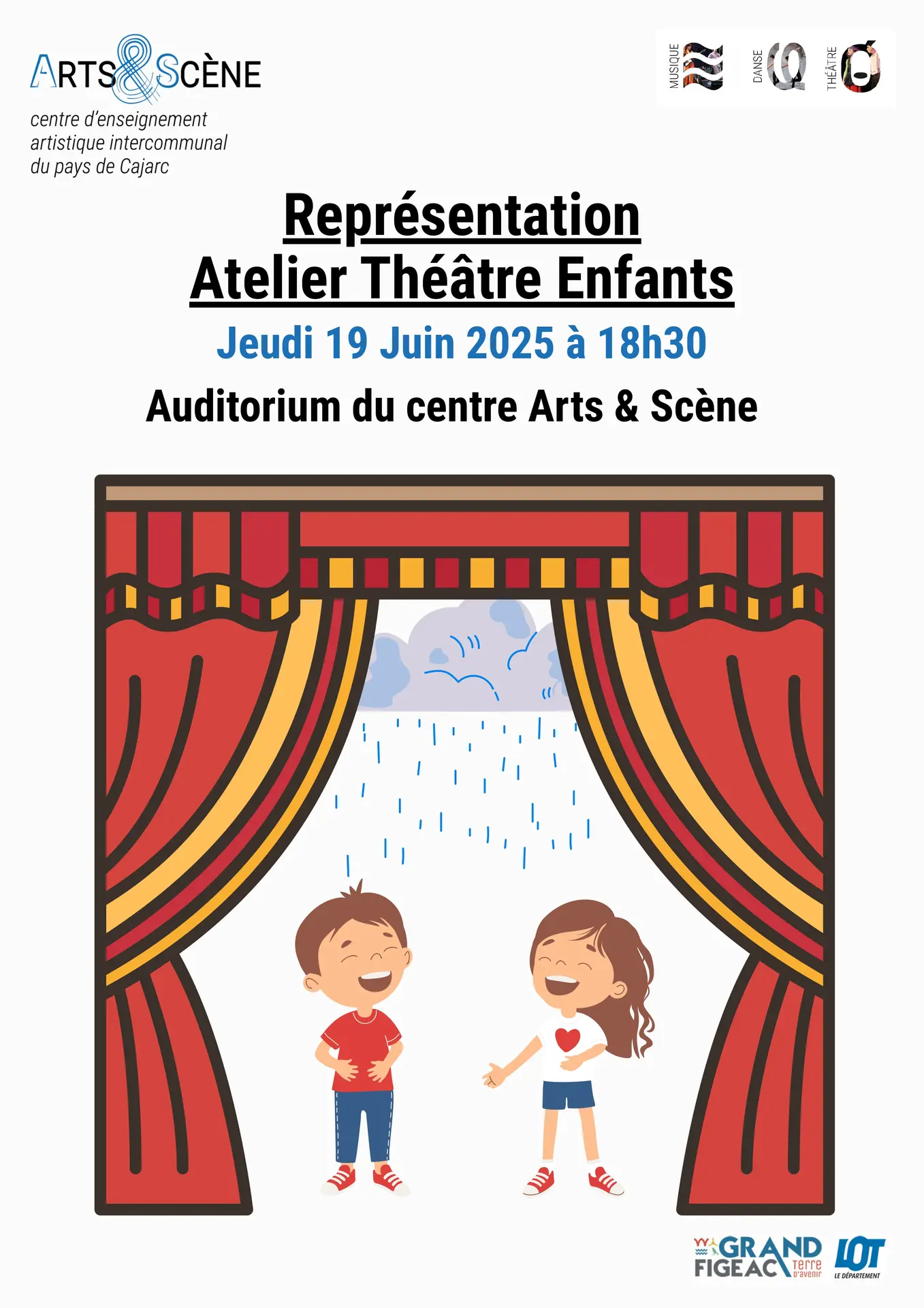 Affiche théâtre enfants