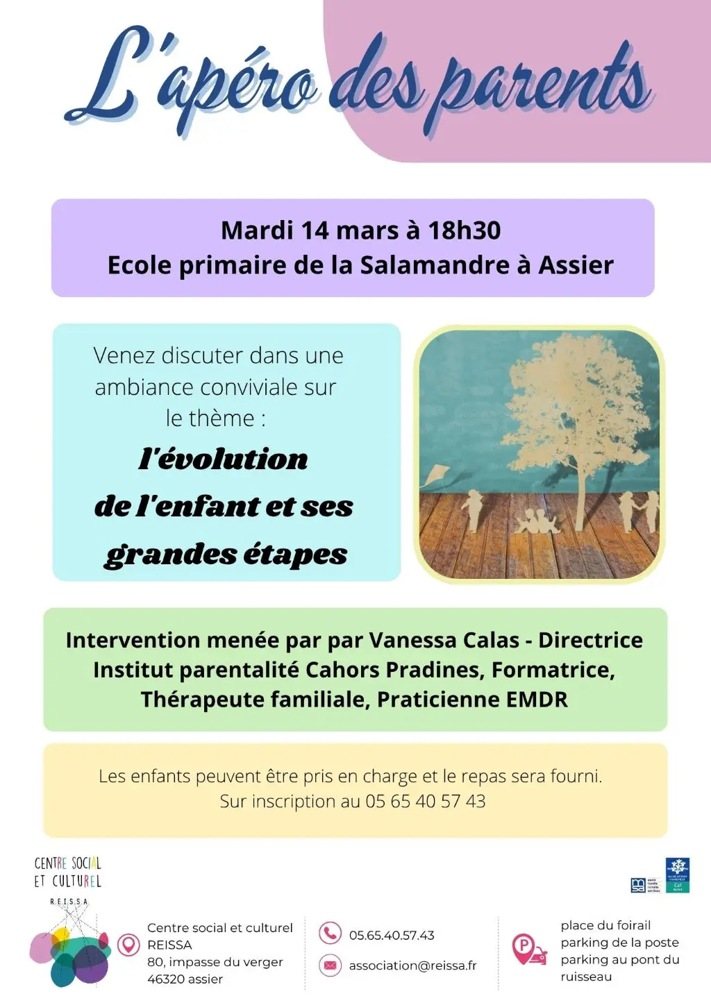 Apéro des parents_evolution de l'enfant et ses grandes étapes