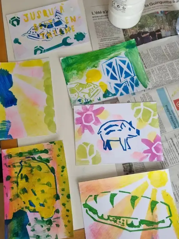 Atelier carte postale