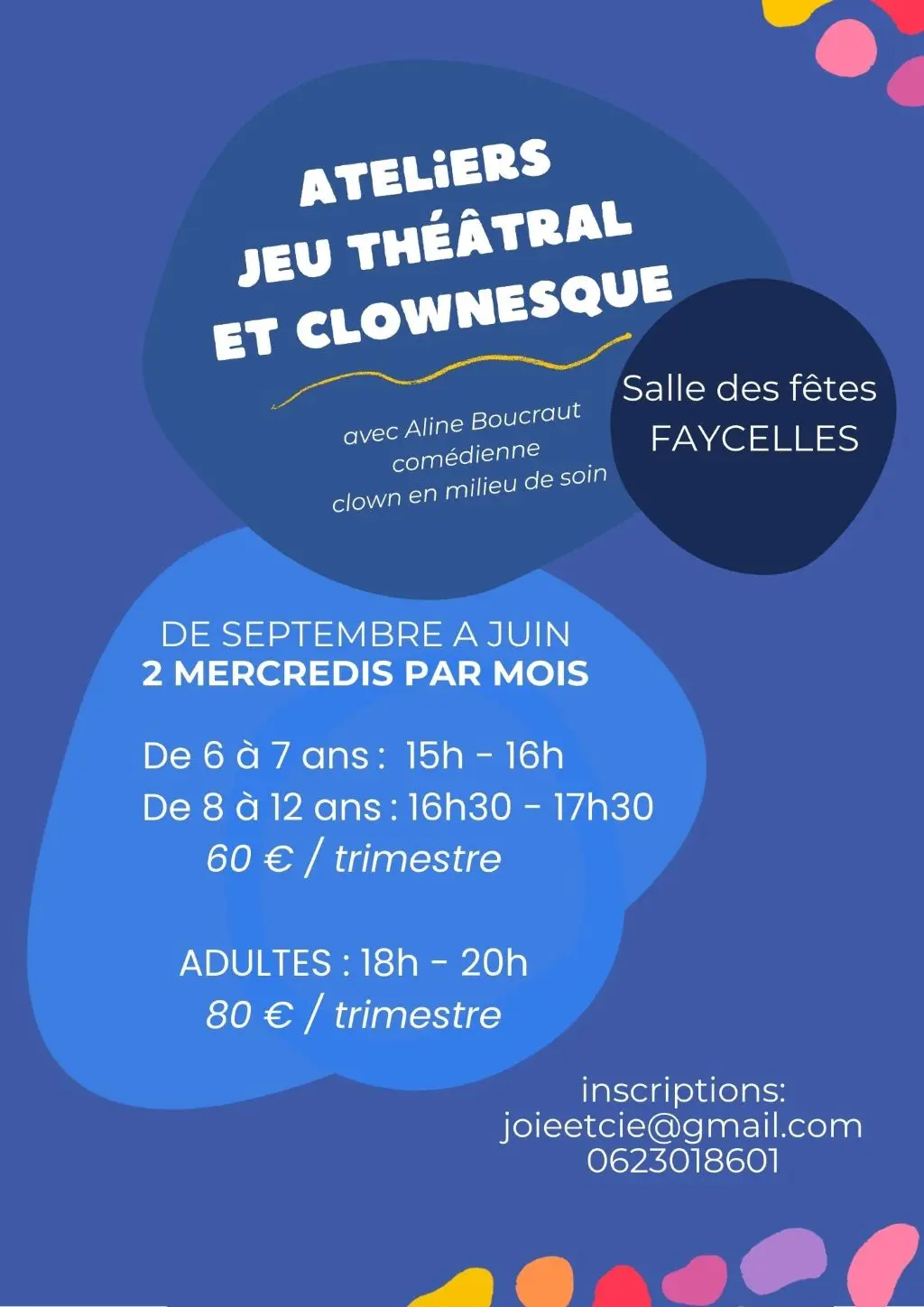 Ateliers Jeu théâtral et clownesque