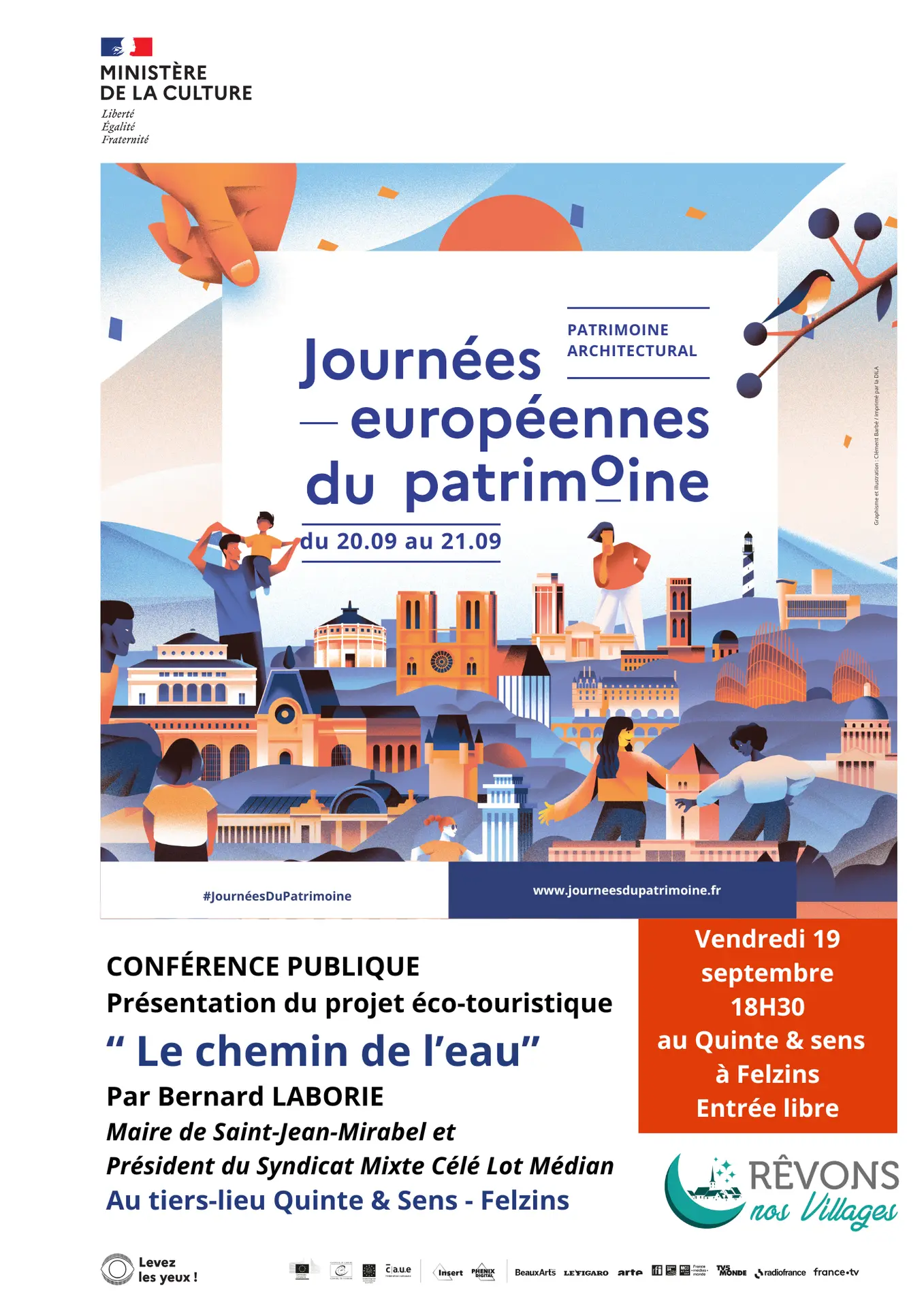 CONFÉRENCE PUBLIQUE “ Le chemin de l’eau” Par Bernard LABORIE Maire de Saint-Jean-Mirabel (46) - 1