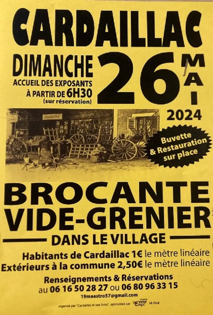 Brocante et vide-greniers à Cardaillac