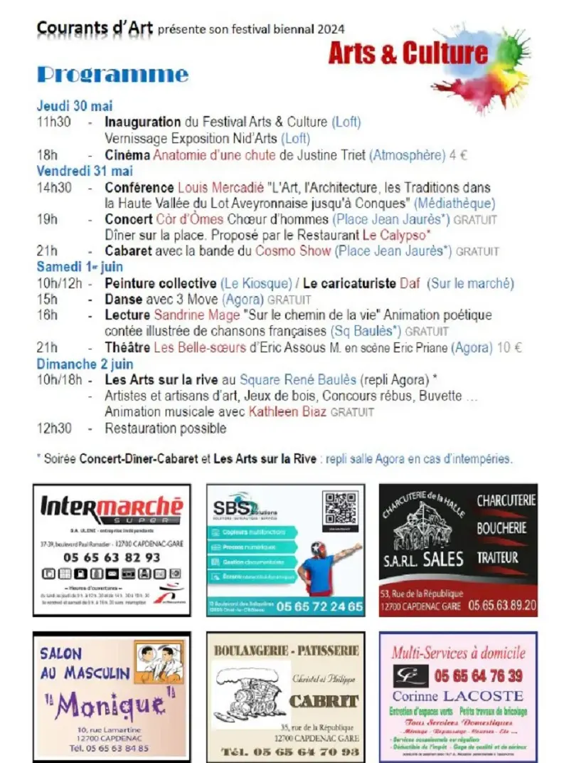 programme Courants d’Art le Festival