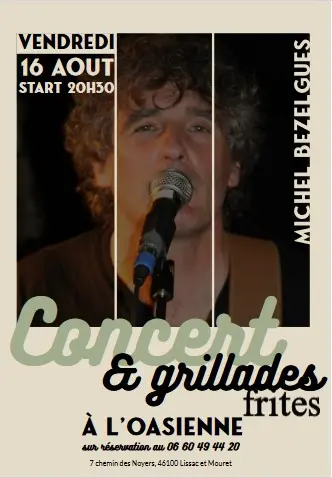 concert repas grillades à l'Oasienne