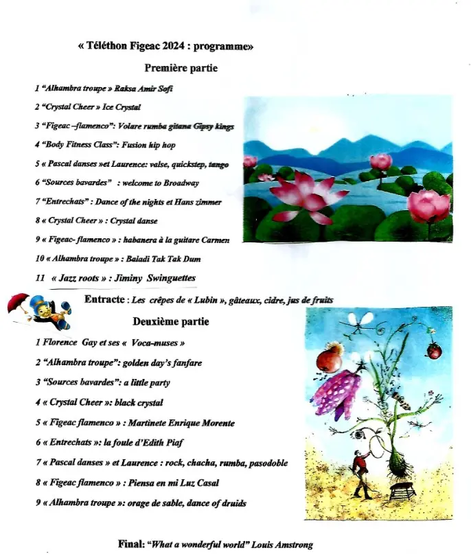 programme spectacle