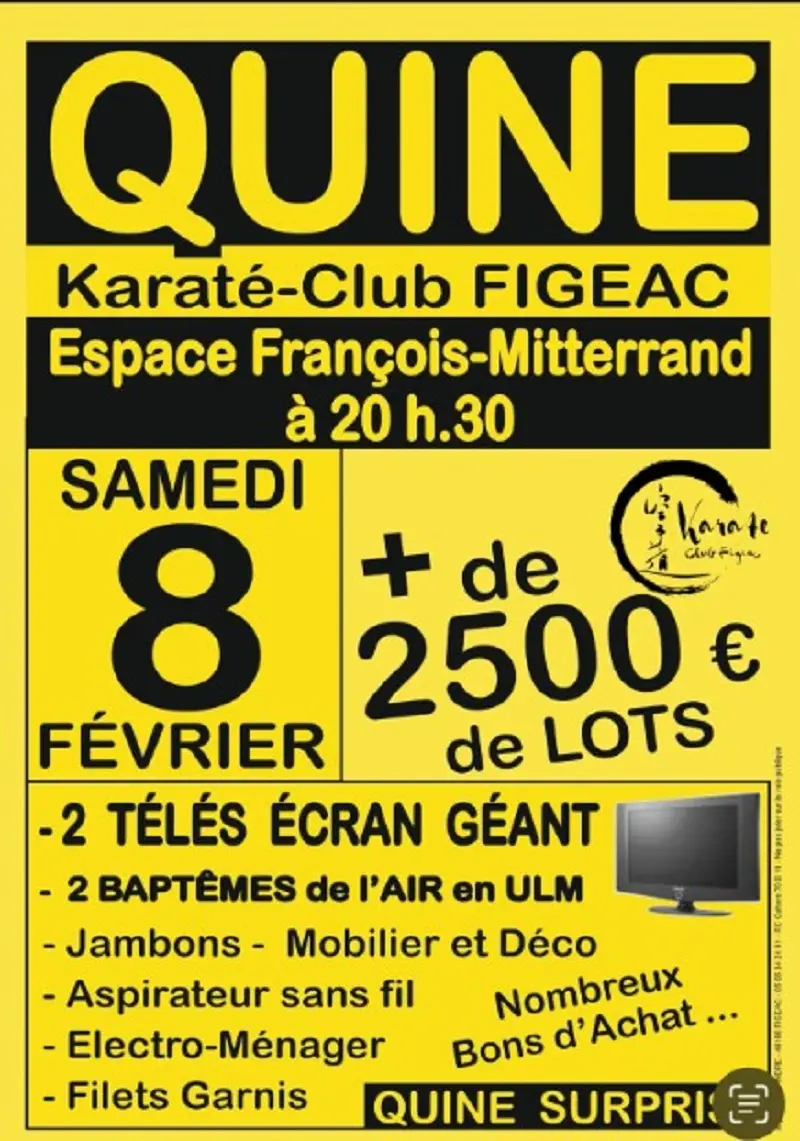 Quine Karaté Club Figeac