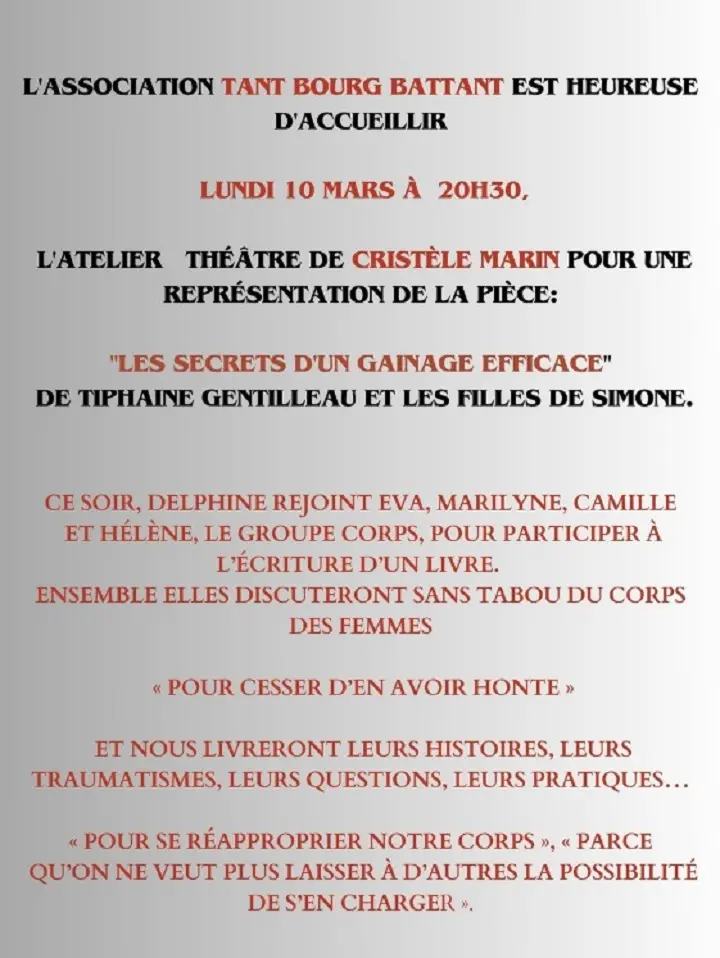Soirée Théâtre à le Bourg