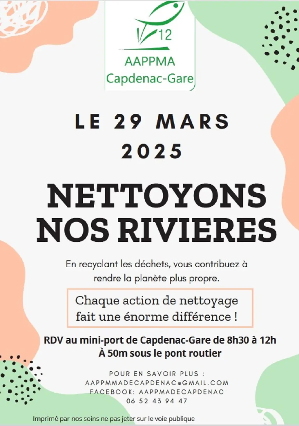 Nettoyons nos rivières avec l'AAPPMA de Capdenac-Gare