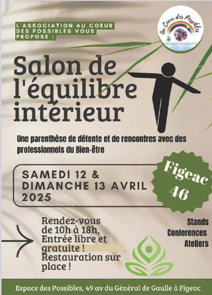 Salon de l'Équilibre Intérieur (bien-être) à l'Espace des Possibles à Figeac