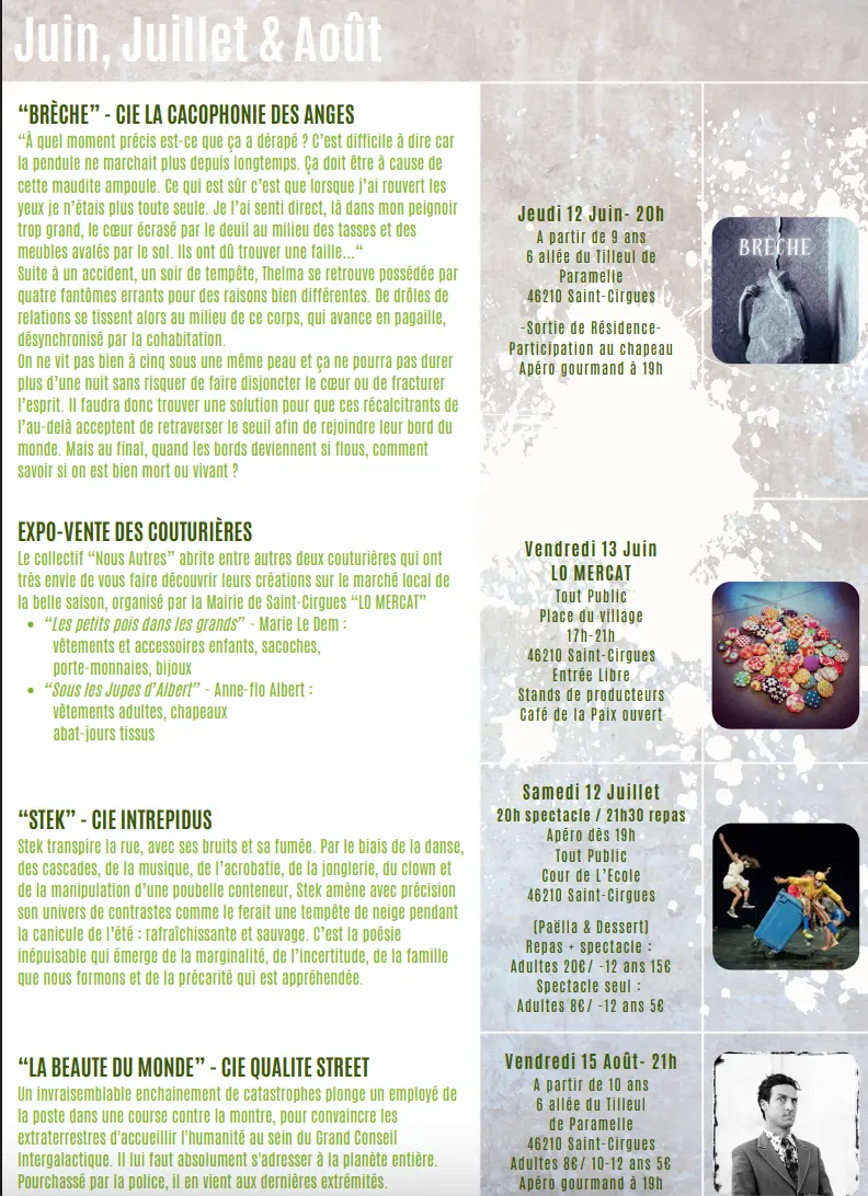 Les Préalables JUiN JUILLET AOÛT