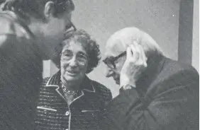 Hans-Joachim Neyer, Gisèle Freund, Norbert Elias en 1985 au Collège de France à
