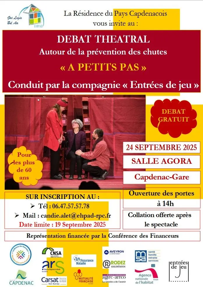 Débat théâtral « À petits pas » à Capdenac-Gare