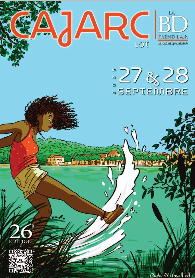 Affiche 2025 Festival de la bande dessinée Cajarc