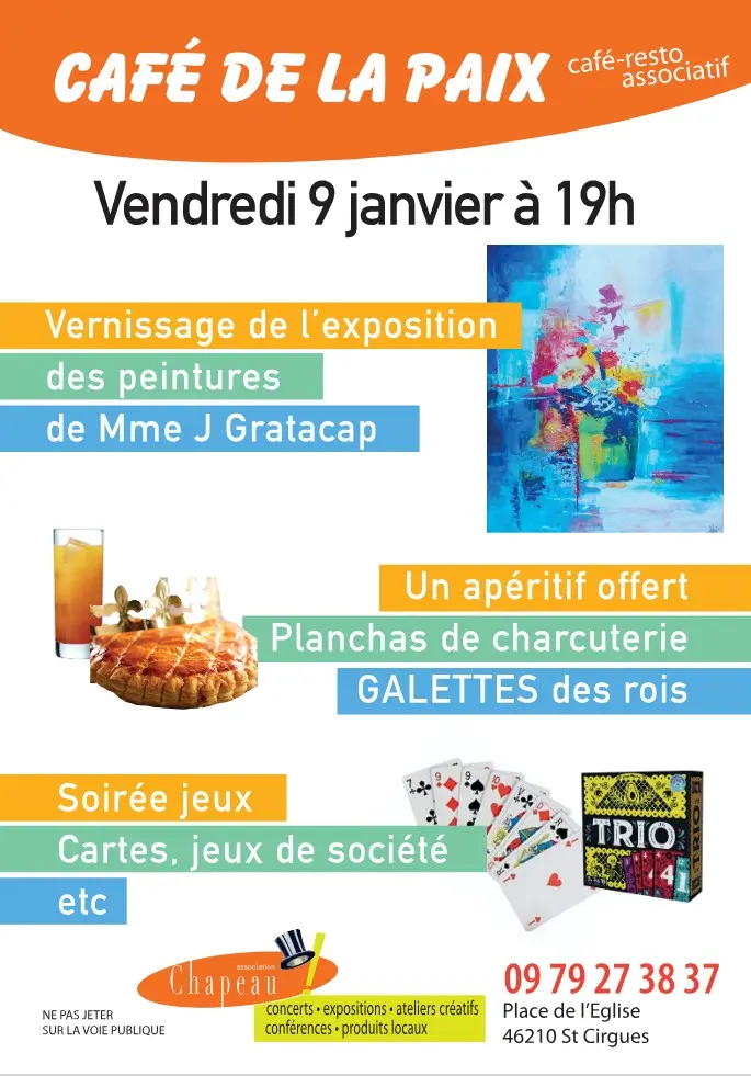 soirée au cafe de la paix