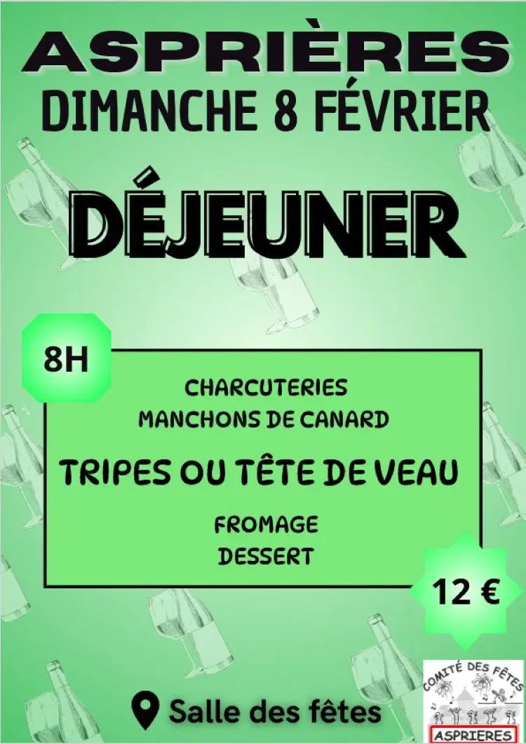 Déjeuner Tripoux à Asprières