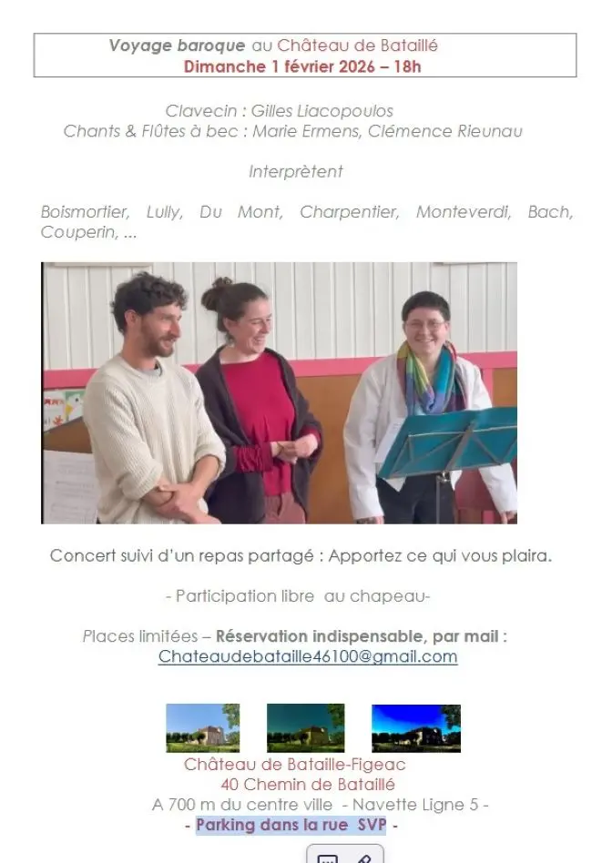 soirée voyage baroque