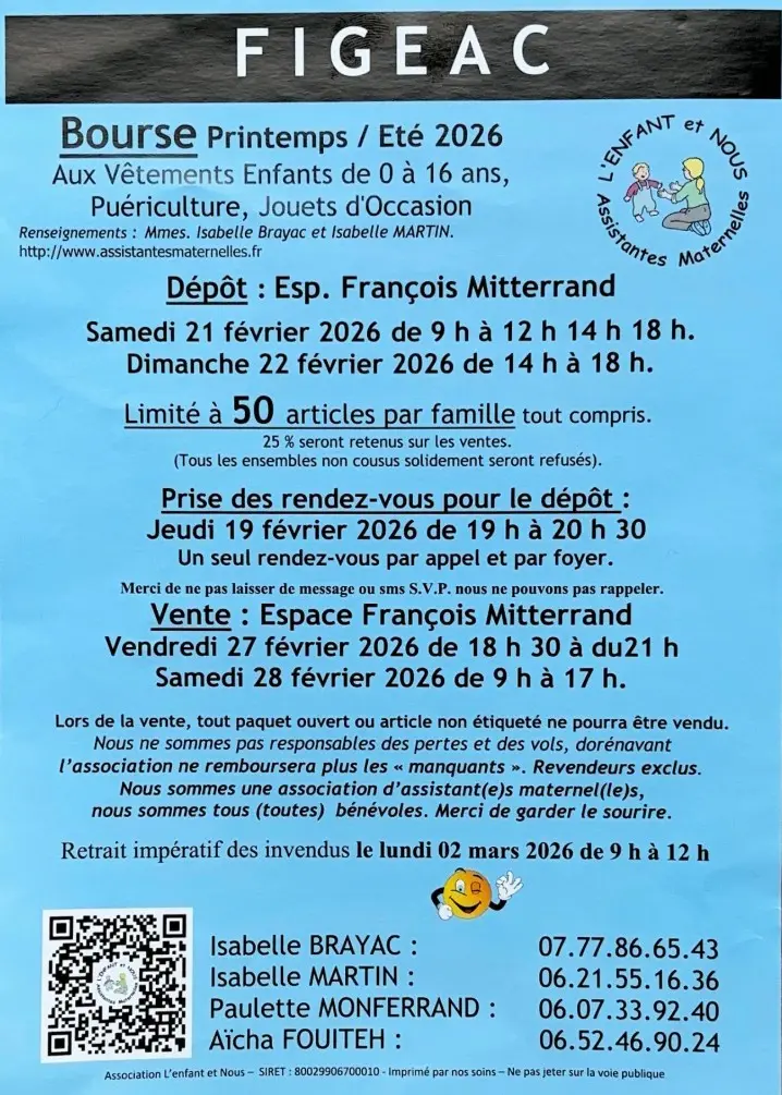 bourse aux Vêtements printemps été, à Figeac