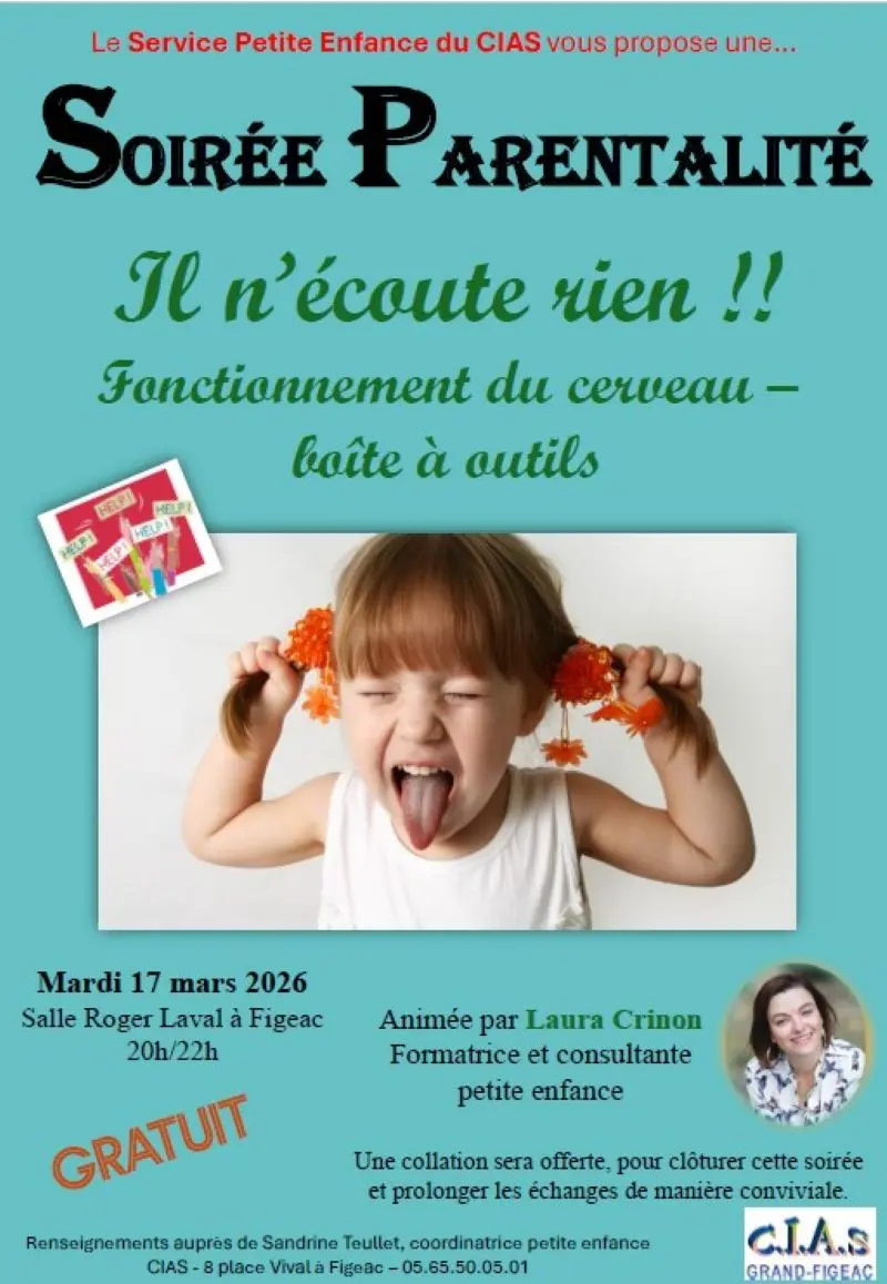 Soirée parentalité  Centre Social de Figeac