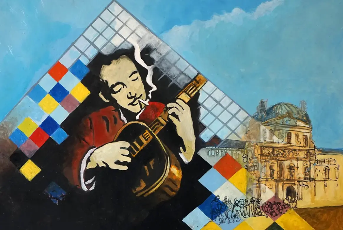 Django fait la manche au Louvre