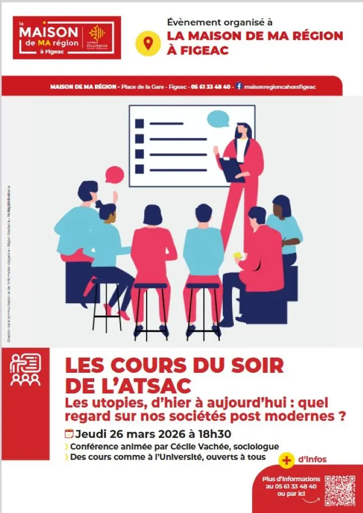 Les cours du soirs à Figeac : Les utopies, d’hier à aujourd’hui